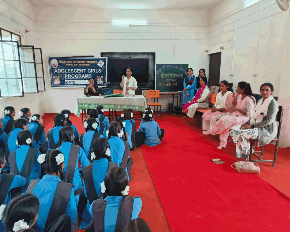 Adolescent Girls Programs PM SHRI G.I.C. Chaurmnaya